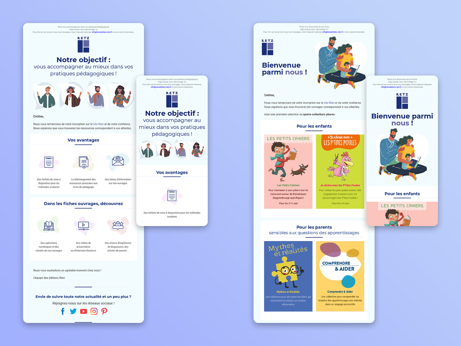 Site internet Extrait du projet