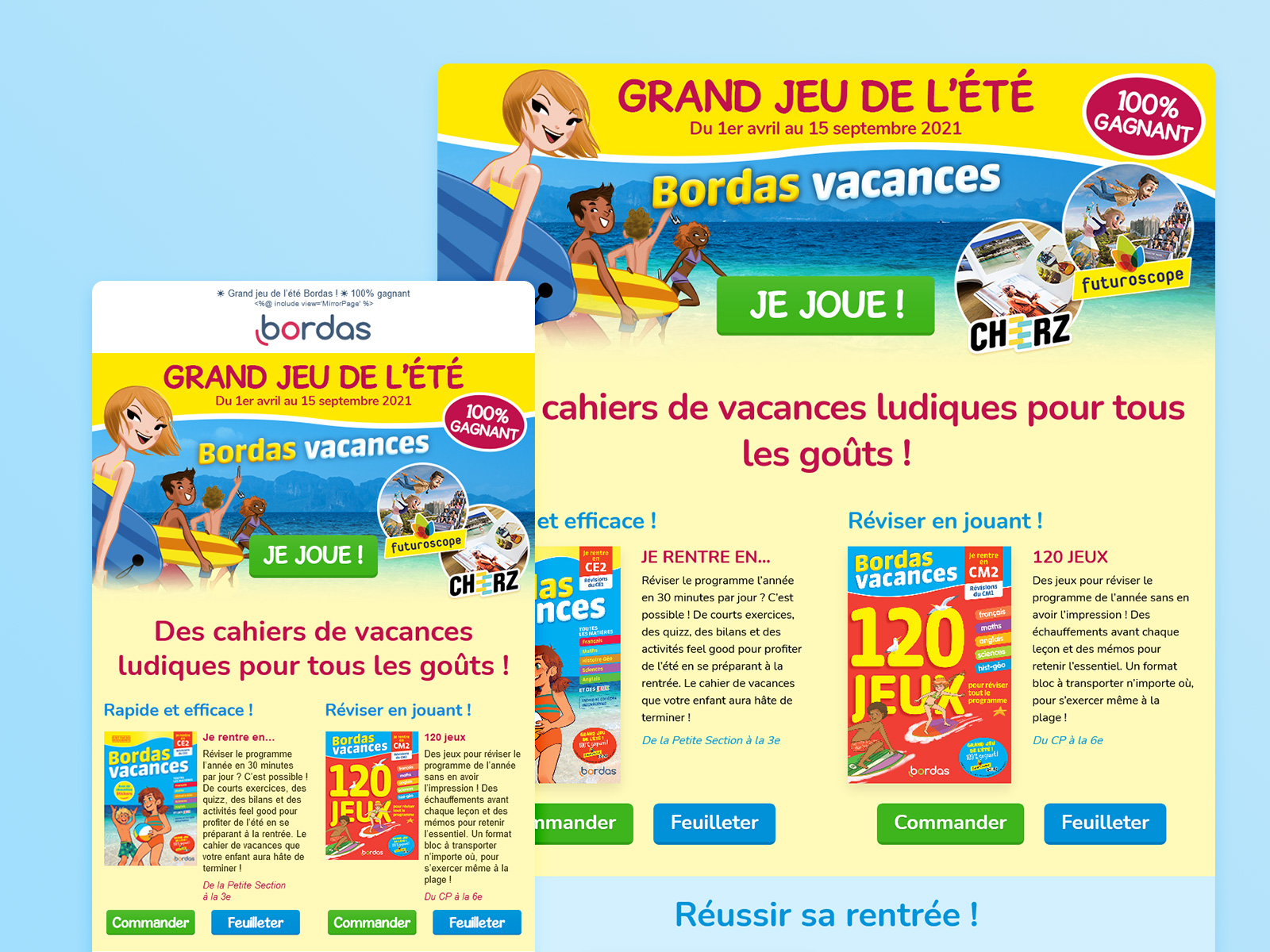 Site internet Extrait du projet