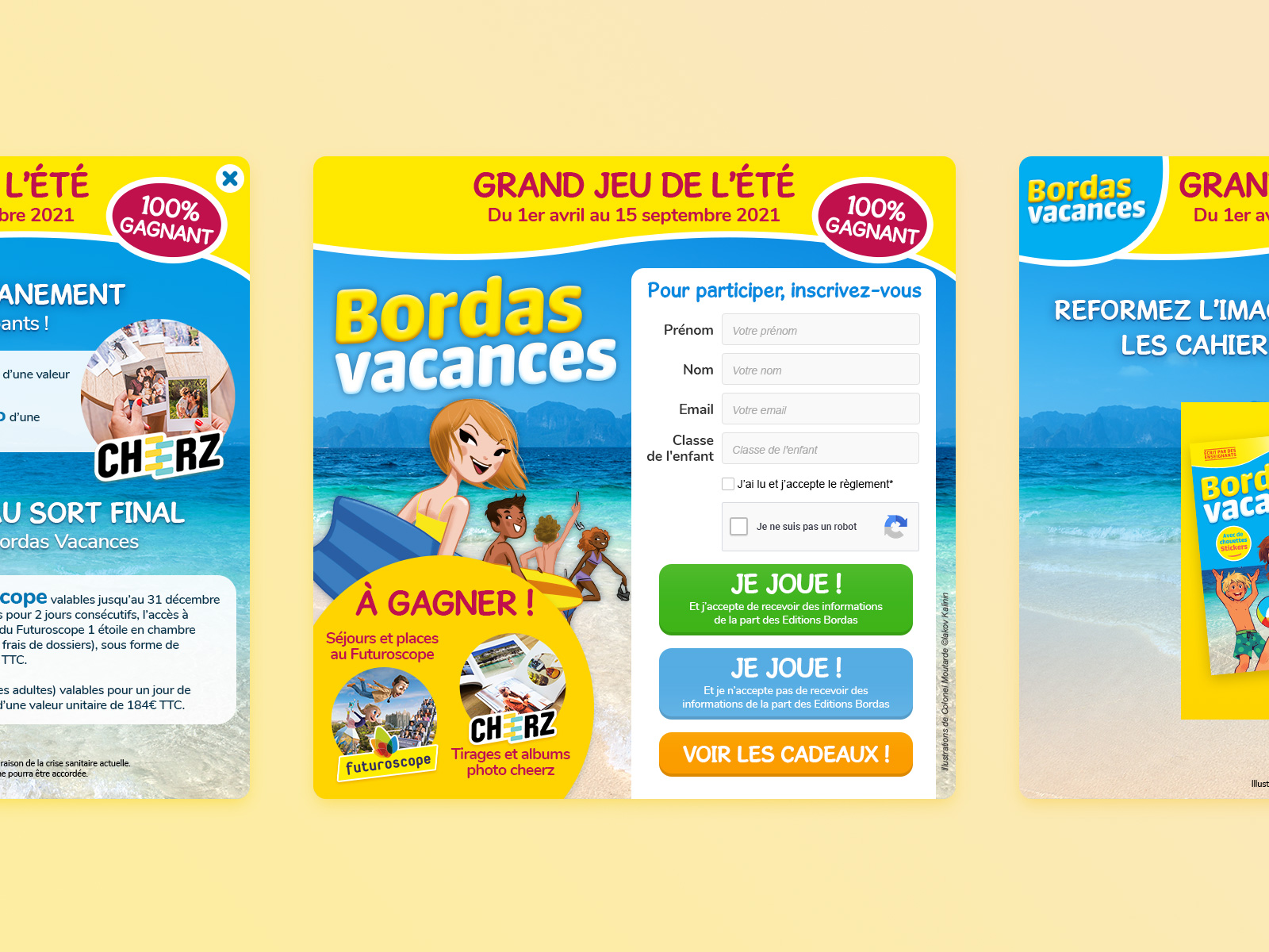 Site internet Extrait du projet