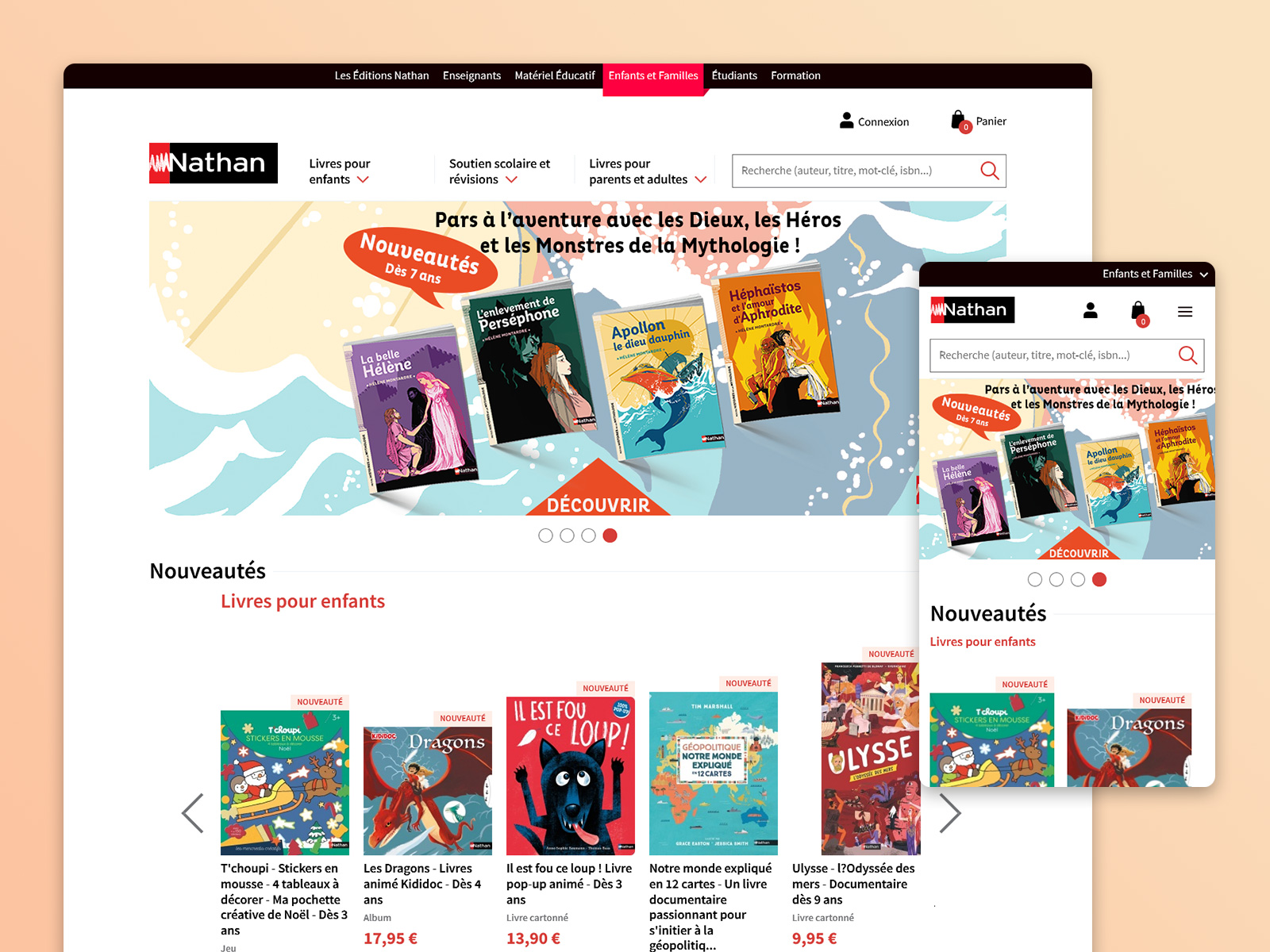 Site internet Extrait du projet