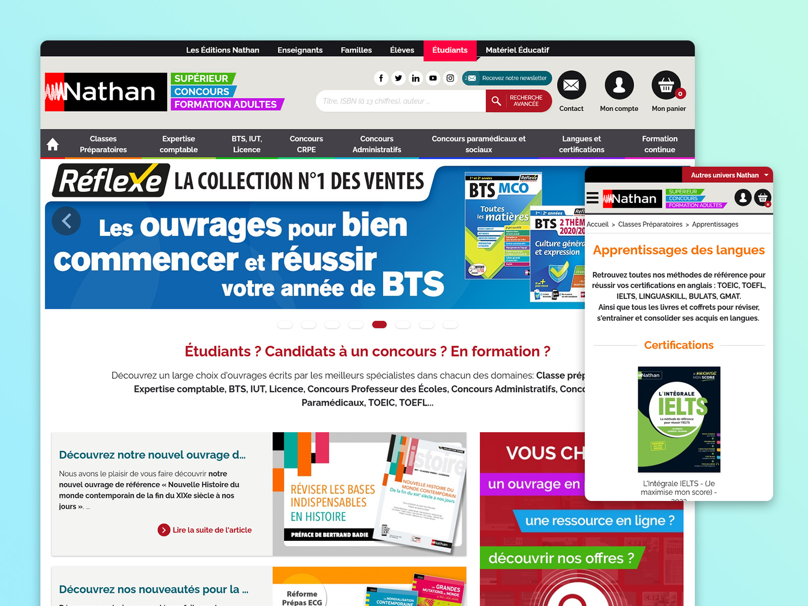 Site internet Extrait du projet
