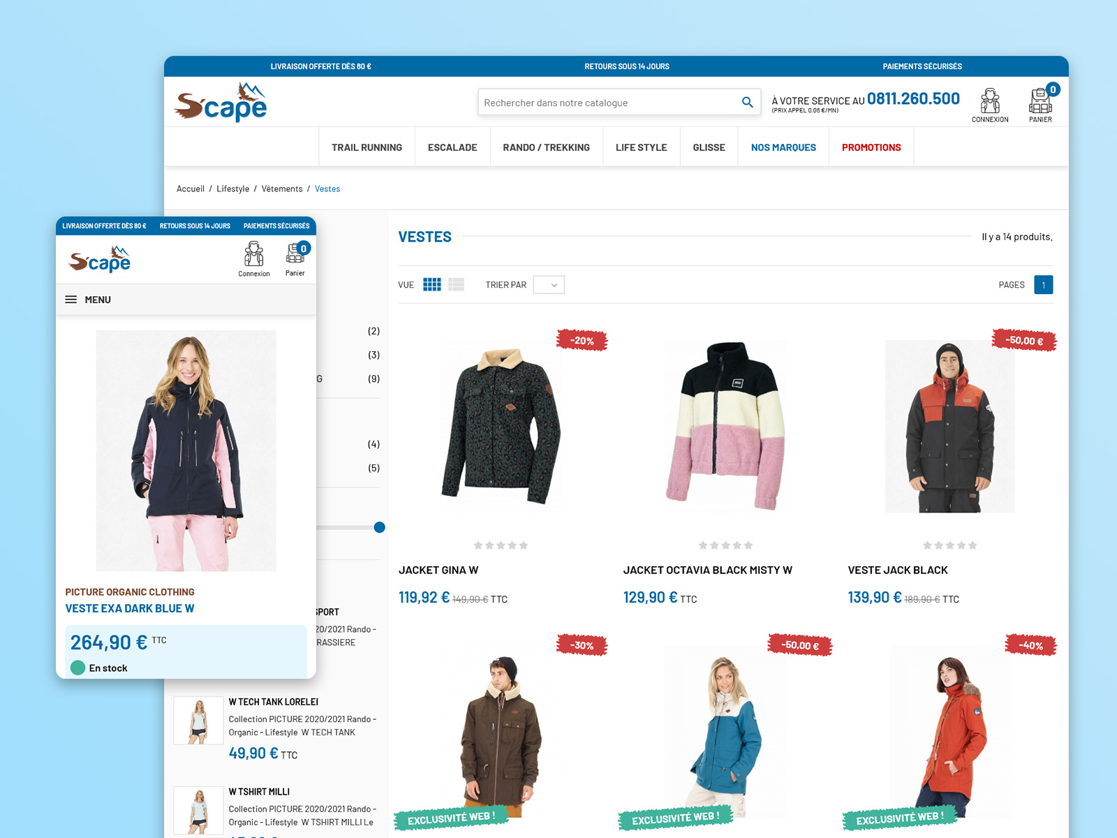 Site internet Extrait du projet
