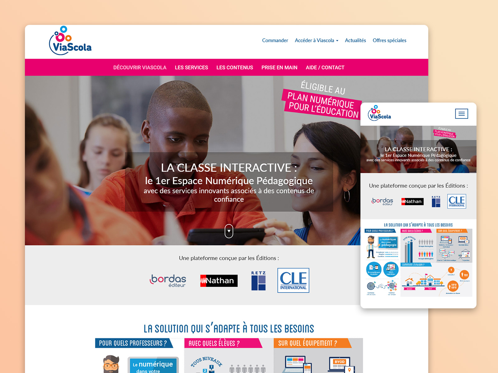 Site internet Extrait du projet